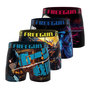 Voir la diapositive 1 : FREEGUN Lot de 4 boxers enfant Manga Gamer