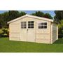 Voir la diapositive 2 : Habitat et Jardin Abri de jardin - 12.54 m² - 4.13 x 3.05 x 2.18 m - 34 mm.