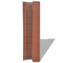 Voir la diapositive 2 : VIDAXL Cloture de jardin Double face PVC 90 x 500 cm Marron