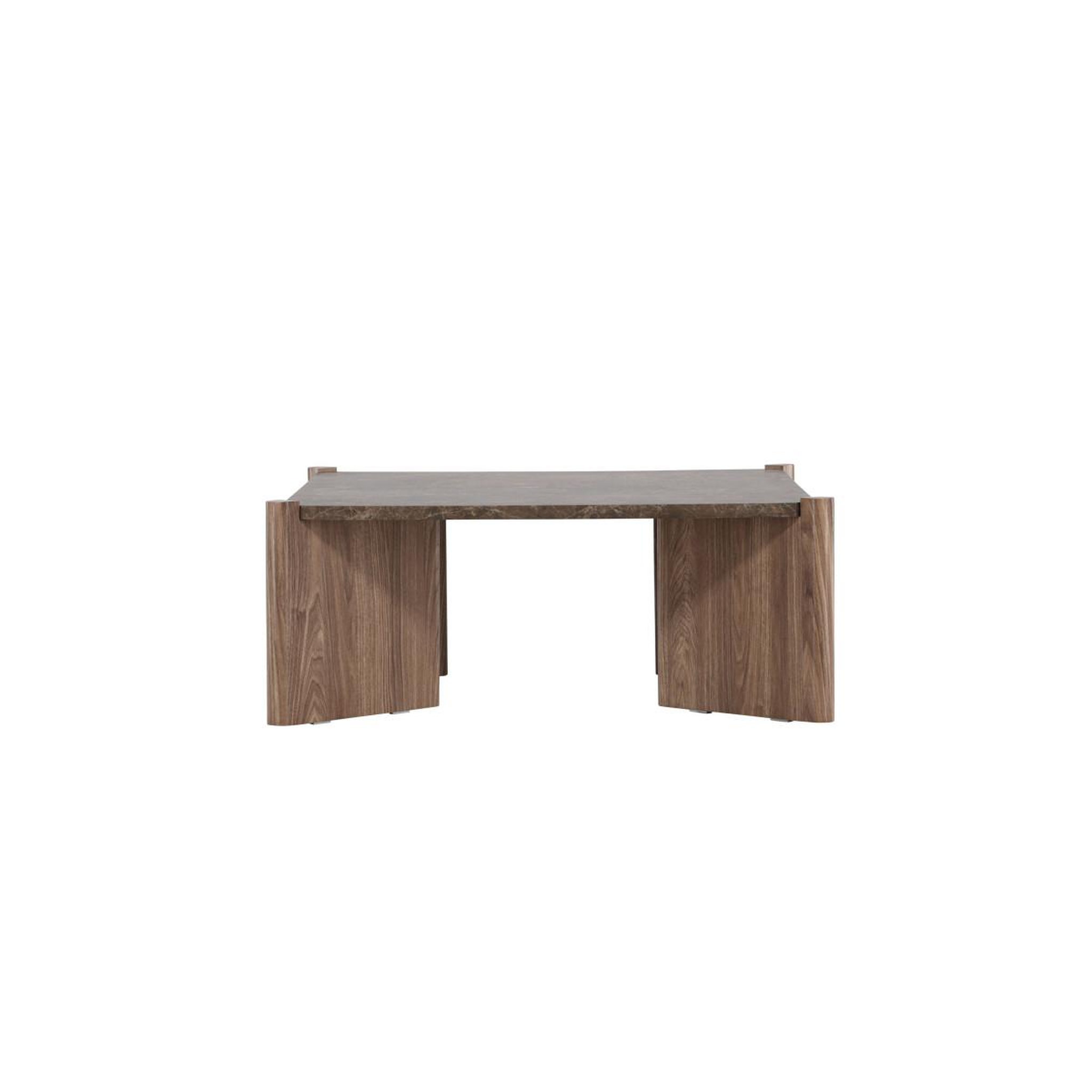 Voir la diapositive 3 : Paris Prix Table basse effet marbre  rogaland  100cm marron