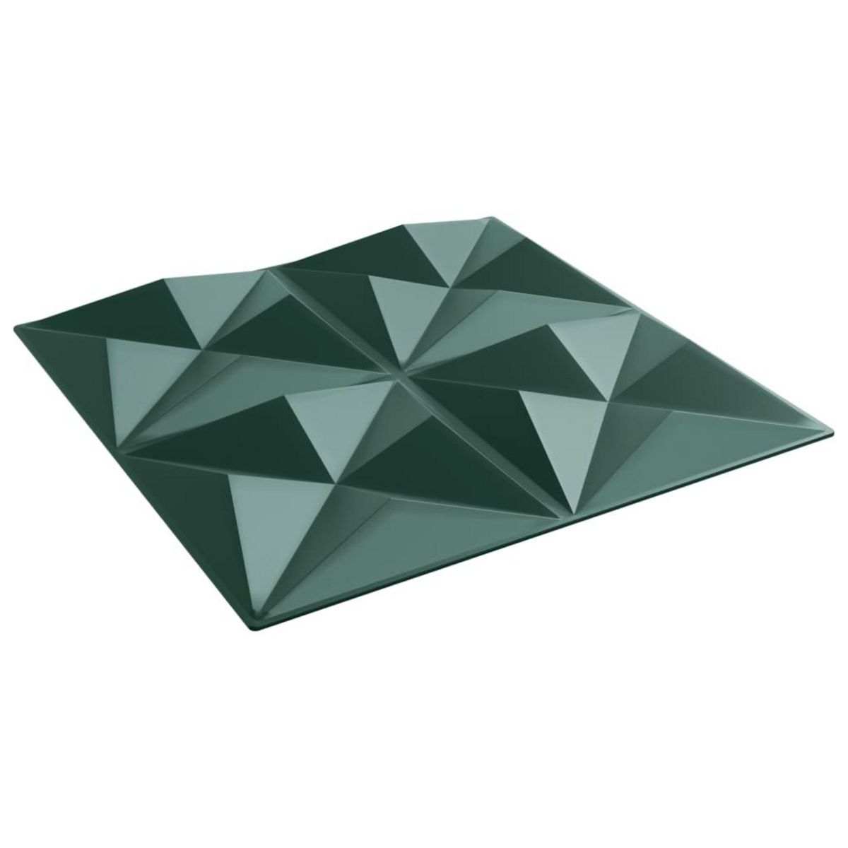 VIDAXL Panneaux muraux 48 pcs vert 50x50 cm XPS 12 m² origami
