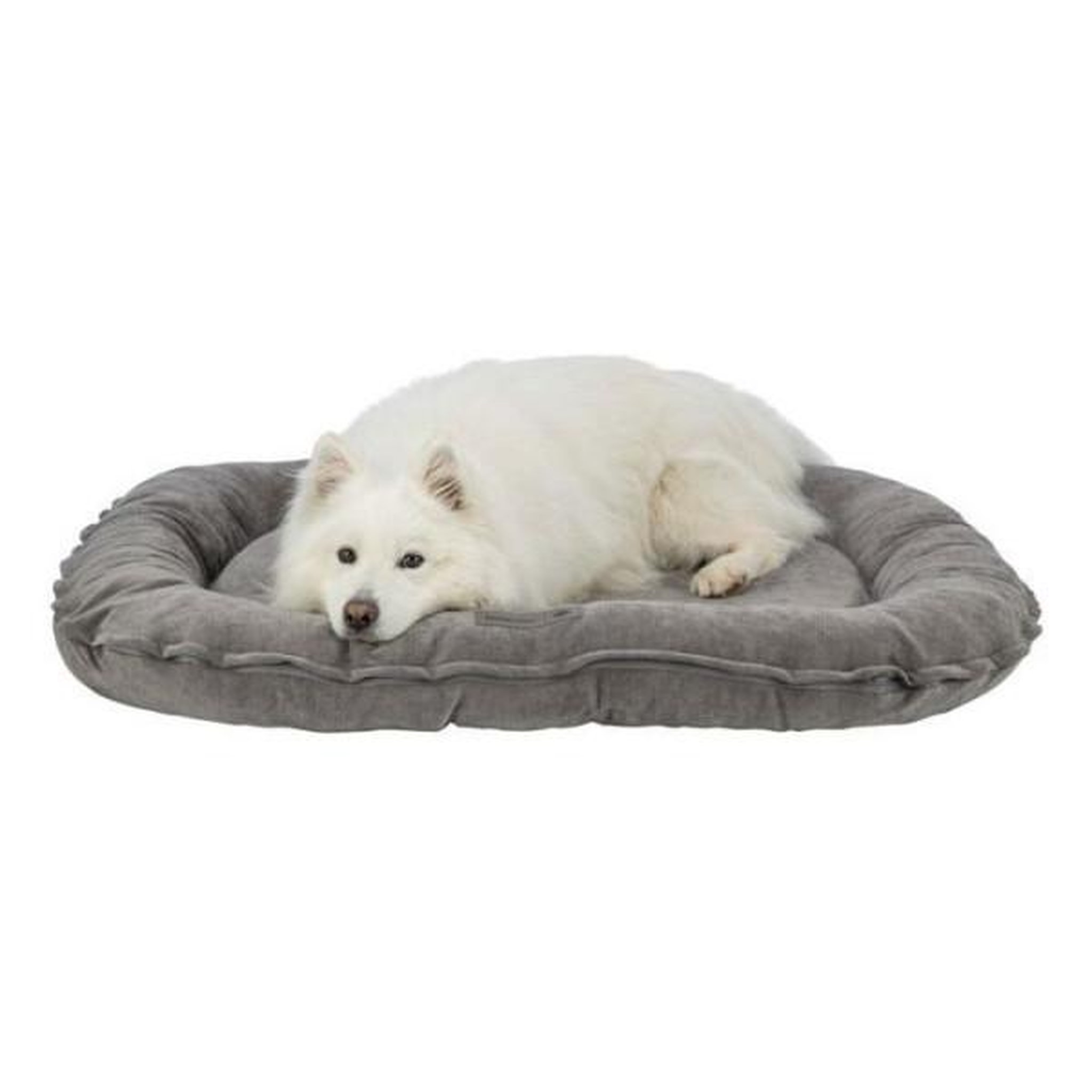 Voir la diapositive 2 : Trixie Coussin pour chien - TRIXIE - Vital LENNOX - Tissu chenille - Ovale - 90 x 70 cm - Gris