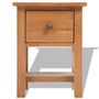 Voir la diapositive 4 : VIDAXL Tables de chevet 2 pcs 36x30x47 cm bois de chene massif
