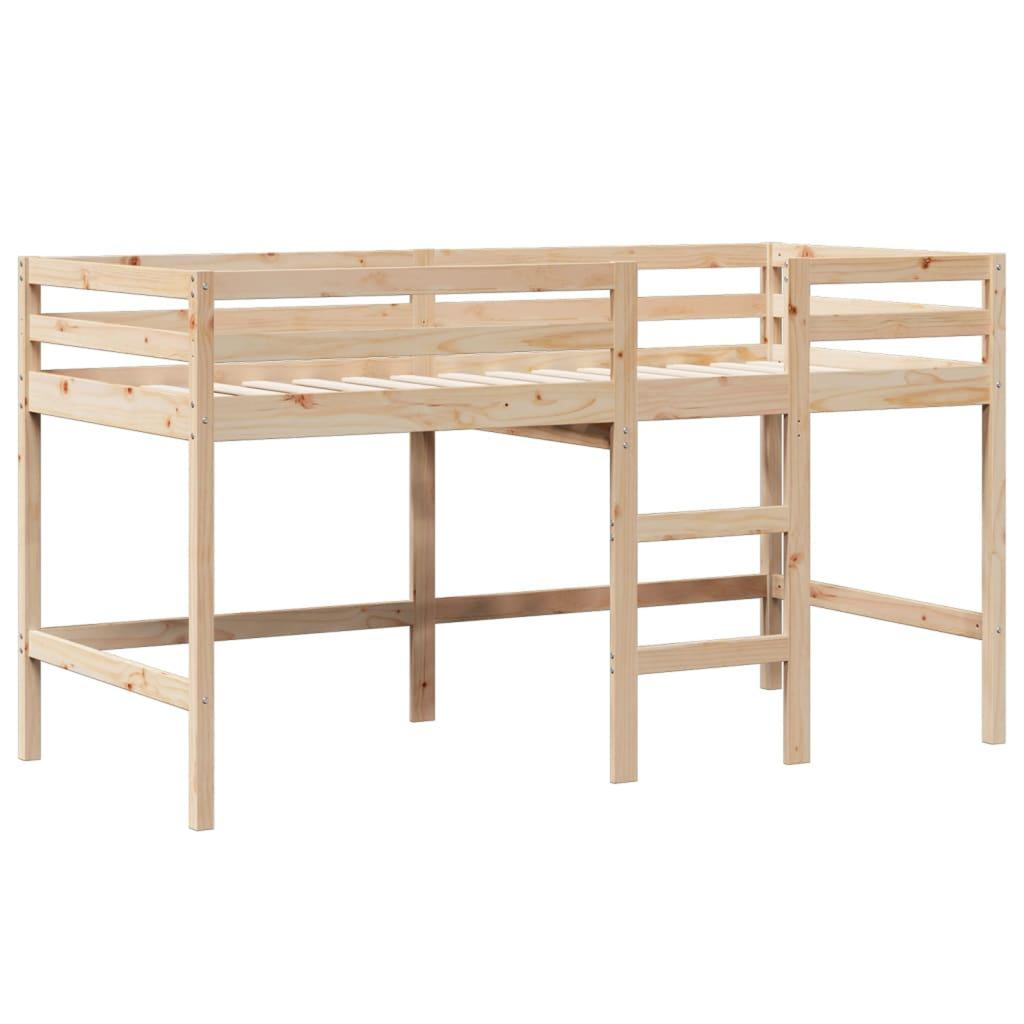 Voir la diapositive 5 : VIDAXL Lit haut sans matelas 80x200 cm bois de pin massif