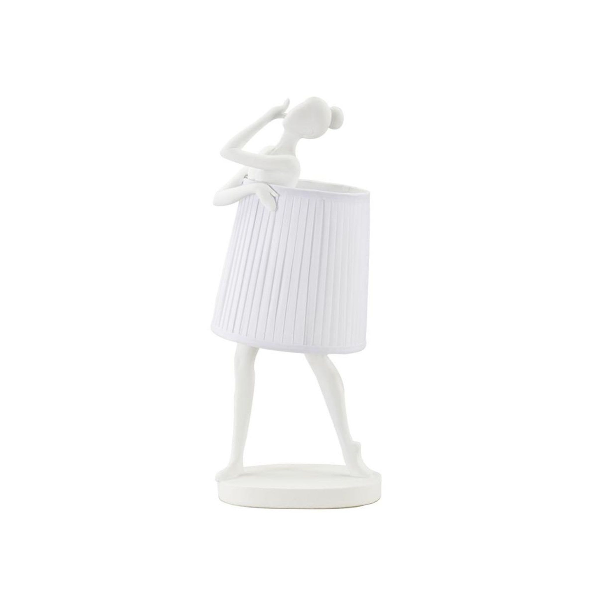 Paris Prix Lampe à poser en résine  ballet  62cm blanc