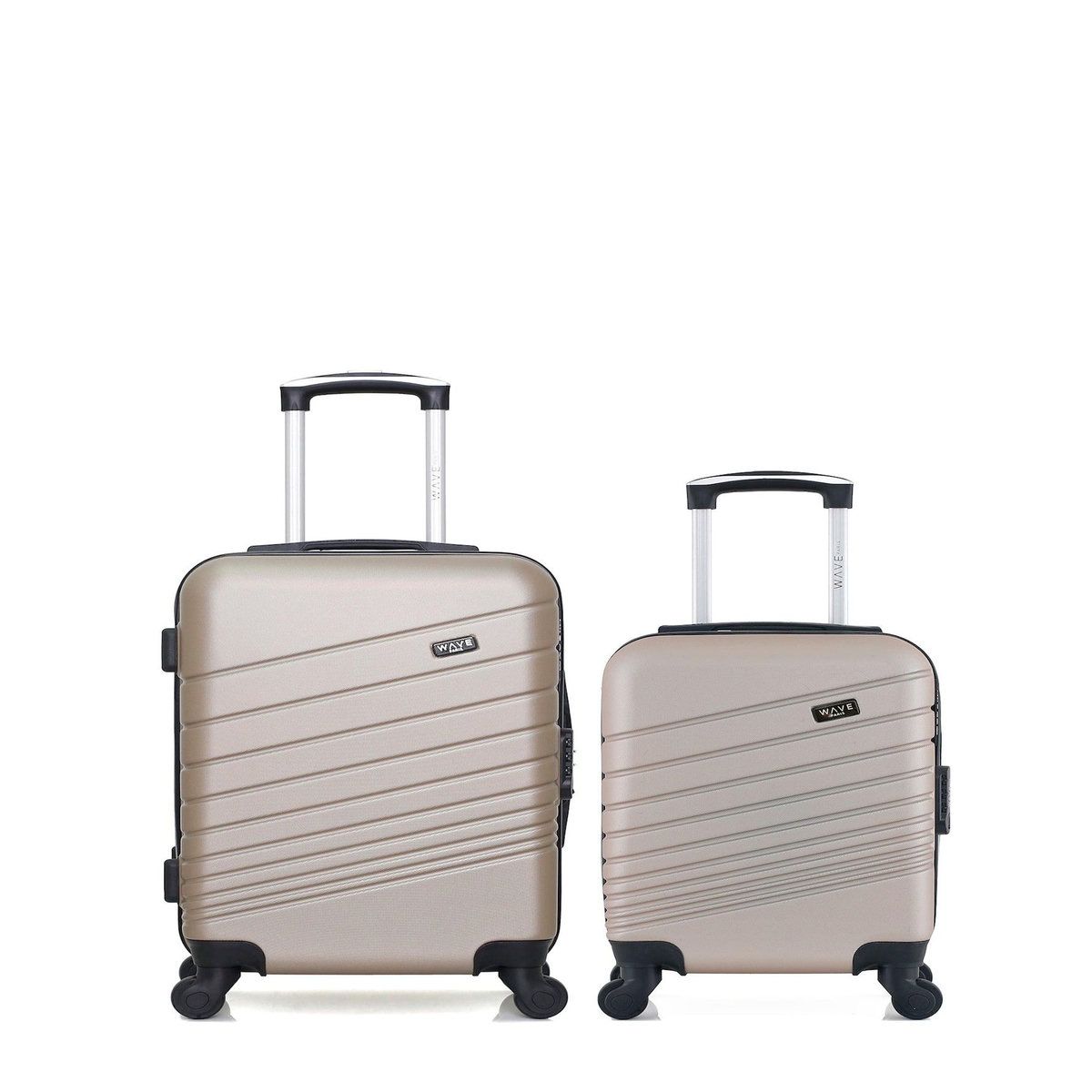 WAVE PARIS Lot de 2 - Valises cabine et cabine XXS TIGRE