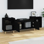 Voir la diapositive 4 : VIDAXL Meuble TV Noir 160x35x55 cm Bois d'ingenierie