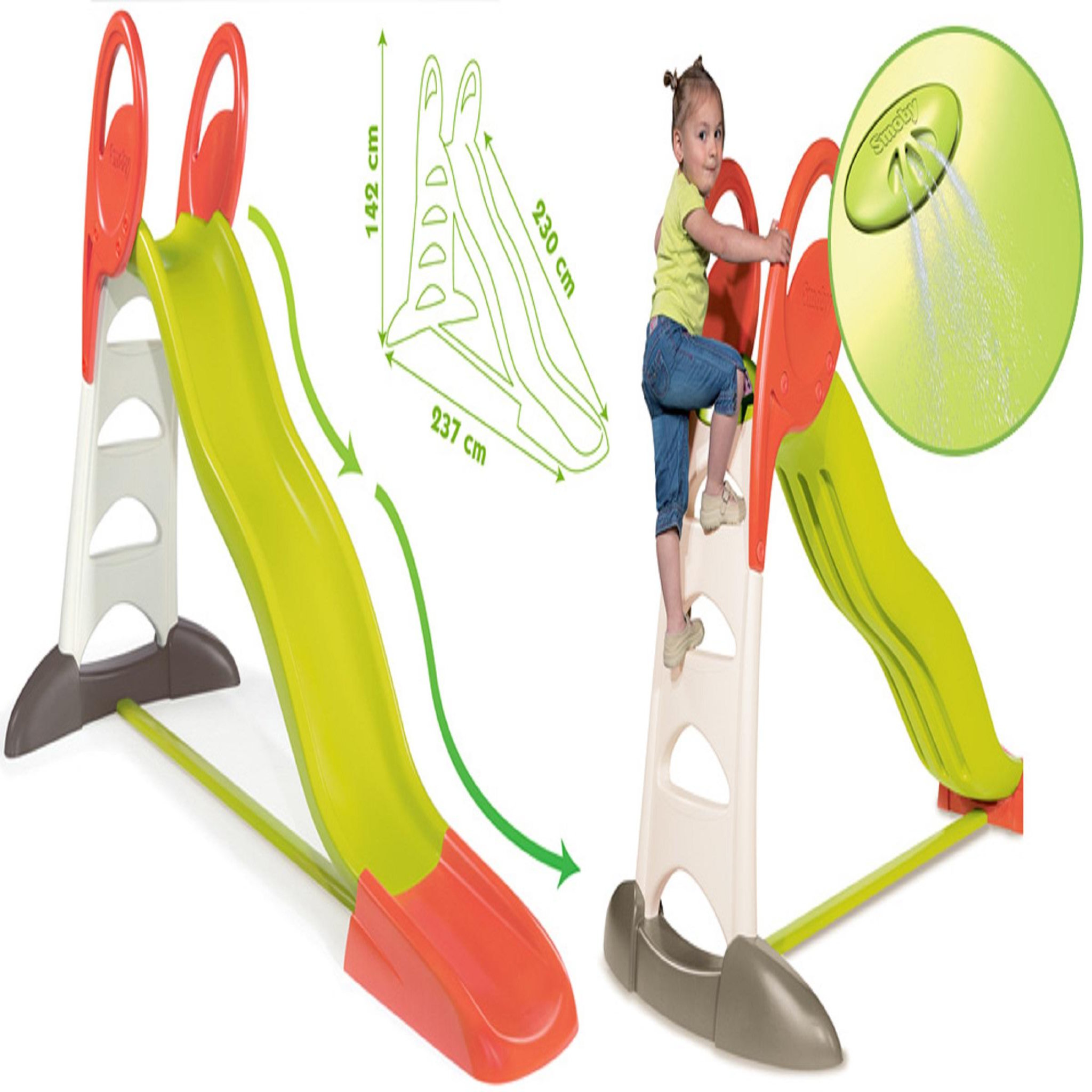Voir la diapositive 2 : SMOBY Toboggan XL double vague