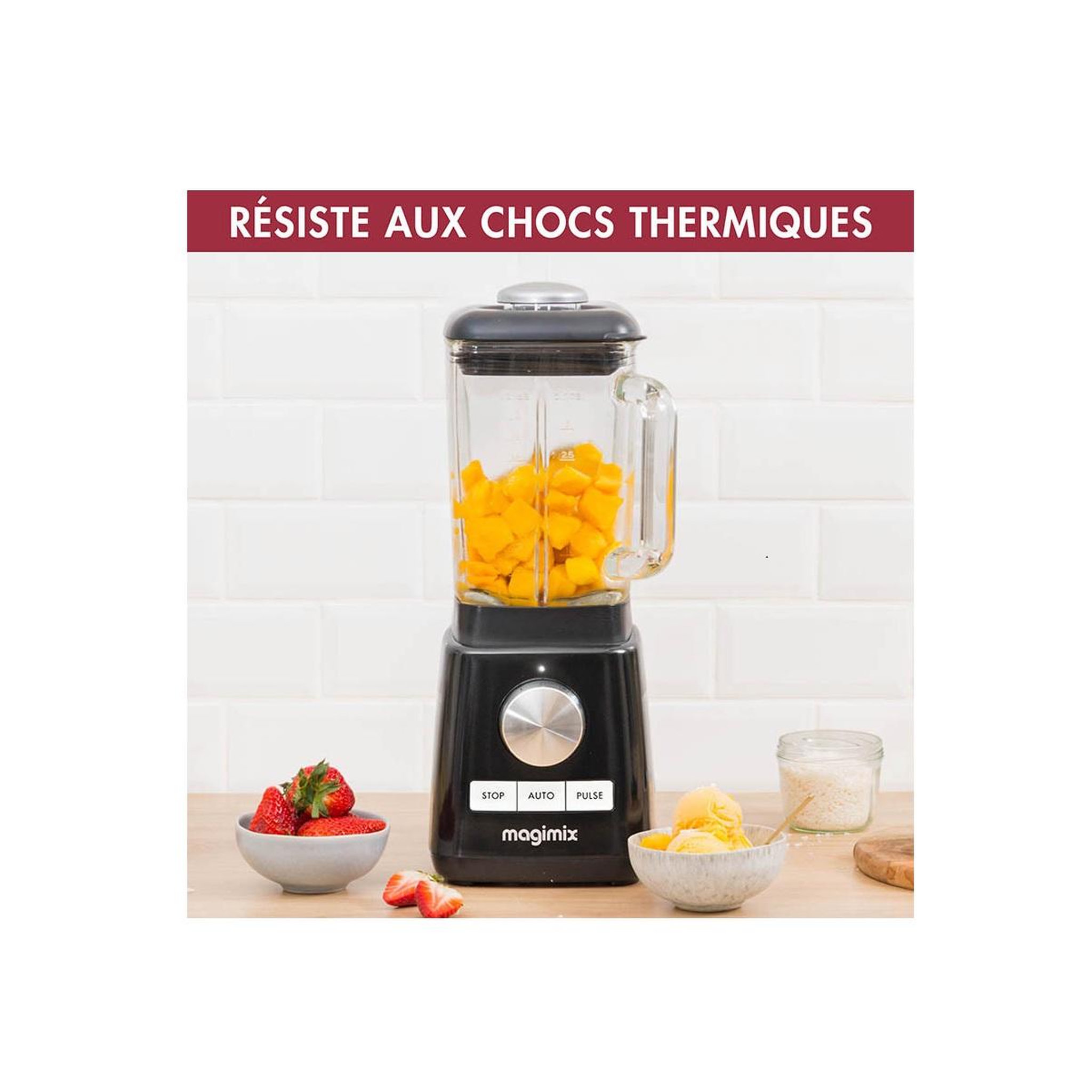 Voir la diapositive 2 : MAGIMIX Blender 1.8l 1300w noir - 11628