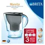 BRITA Carafe Marella Graphite + 3 cartouches Maxtra