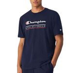 CHAMPION T  hirt  Homme Champion Crewneck. Coloris disponibles : Bleu