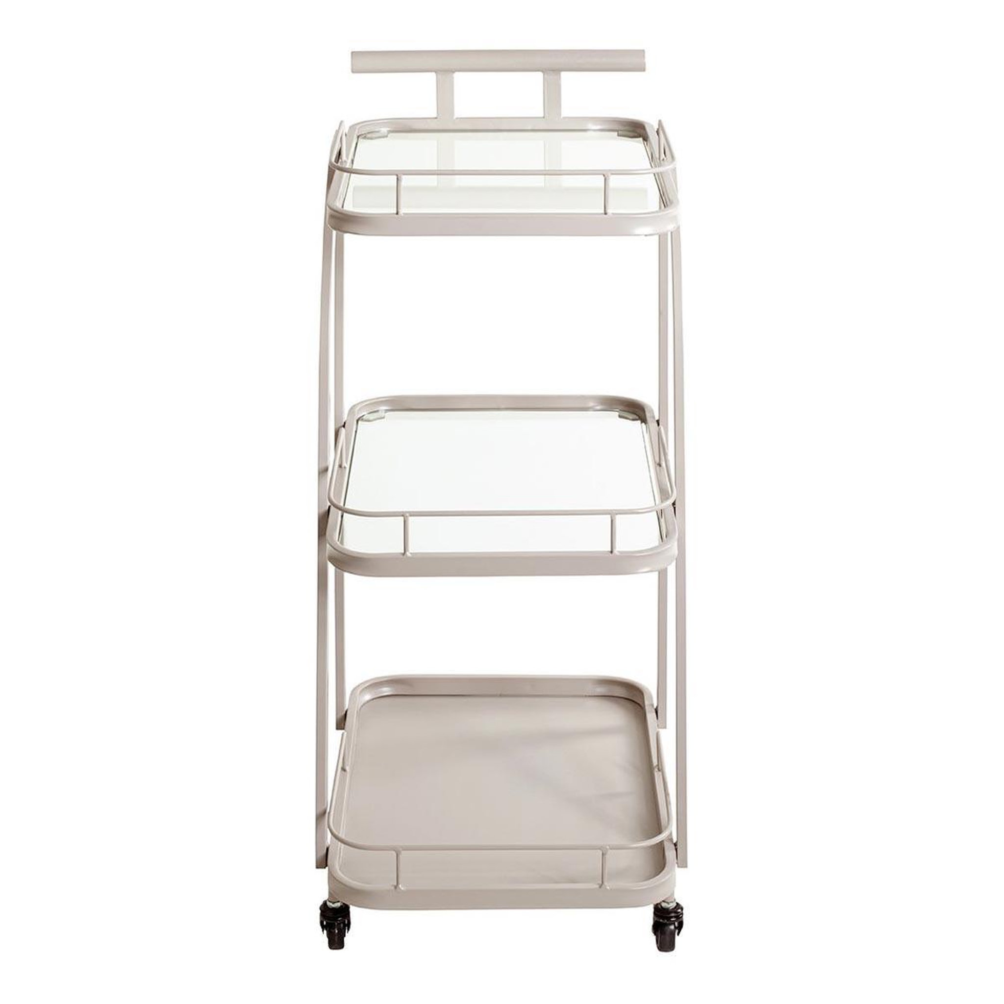 Voir la diapositive 3 : Paris Prix Desserte design 3 niveaux  domi  79cm gris