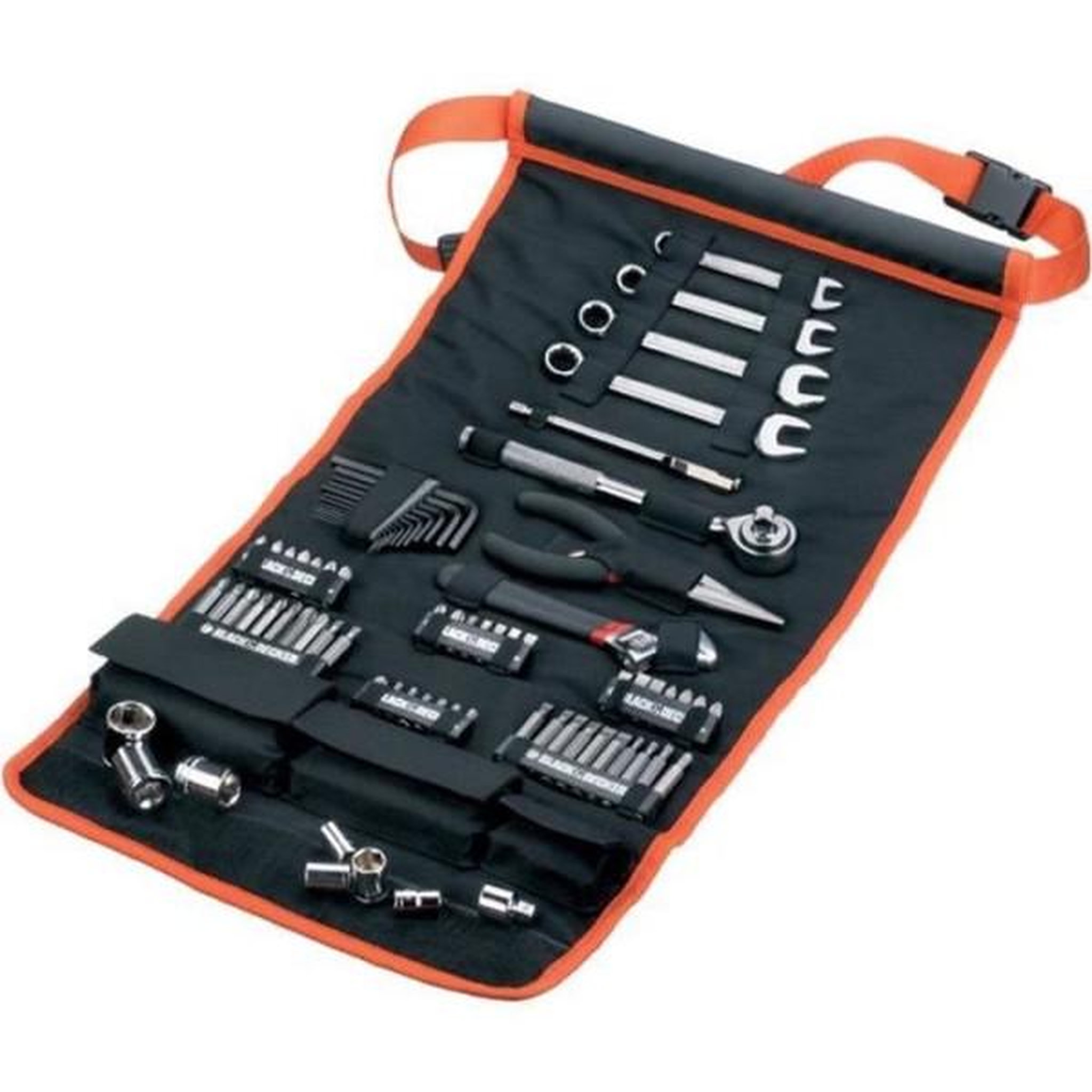 Black et Decker Kit d'outillage (77 pieces) black+decker - a7063-qz (livré en rangement textile)
