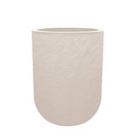 Eda Pot de fleurs rond en plastique Volcania UP - Beige calcaire - Ø 40 cm - Eda