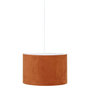 Voir la diapositive 2 : ATMOSPHERA Abat-Jour en Velours  Beline  30cm Terracotta