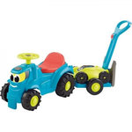Ecoiffier Porteur Trotteur  Tracteur remorque + tondeuse 103,5 cm - ECOIFFIER - Pour bébé - Multicolore - Origine France Garantie