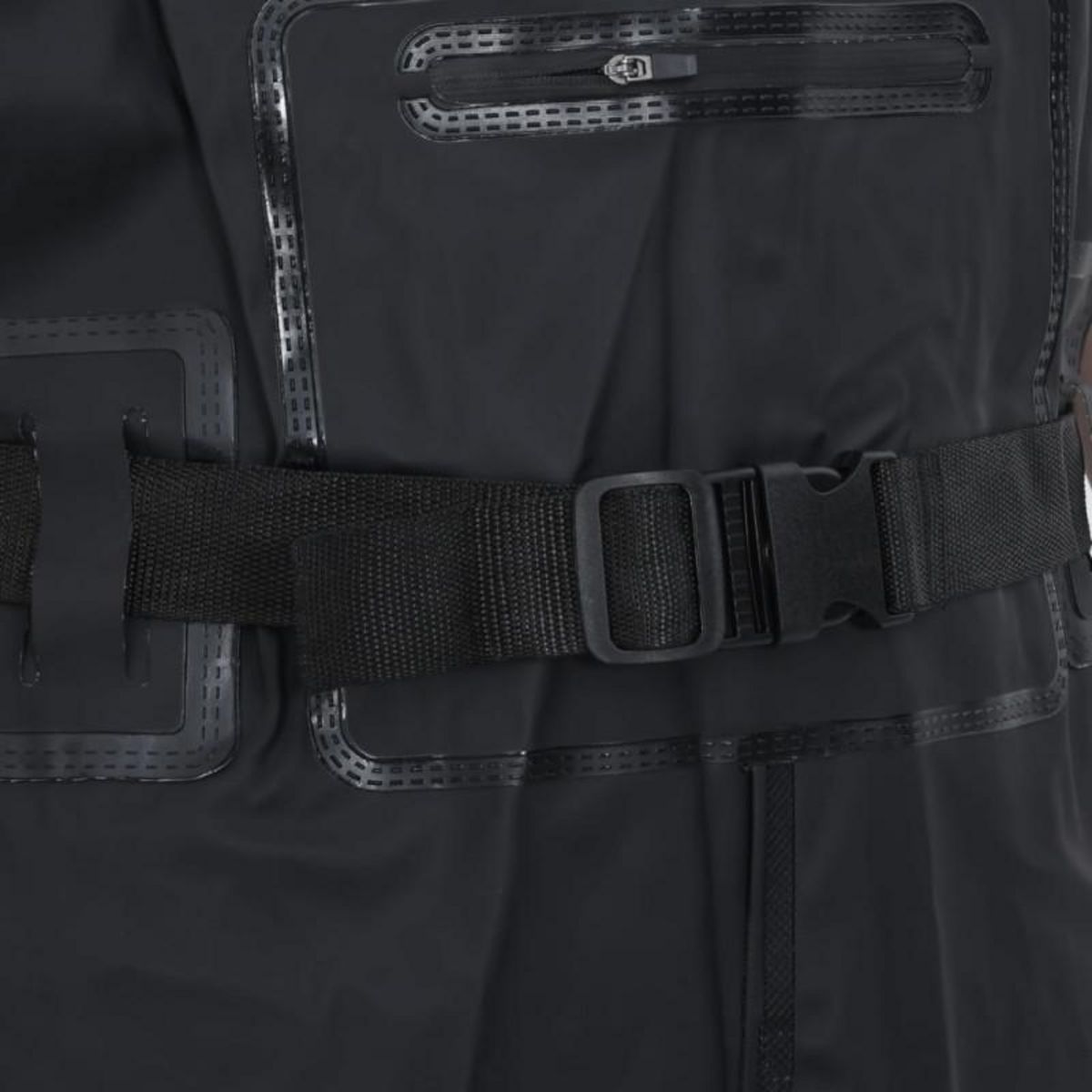 VIDAXL Cuissardes avec bottes et ceinture noir taille 40