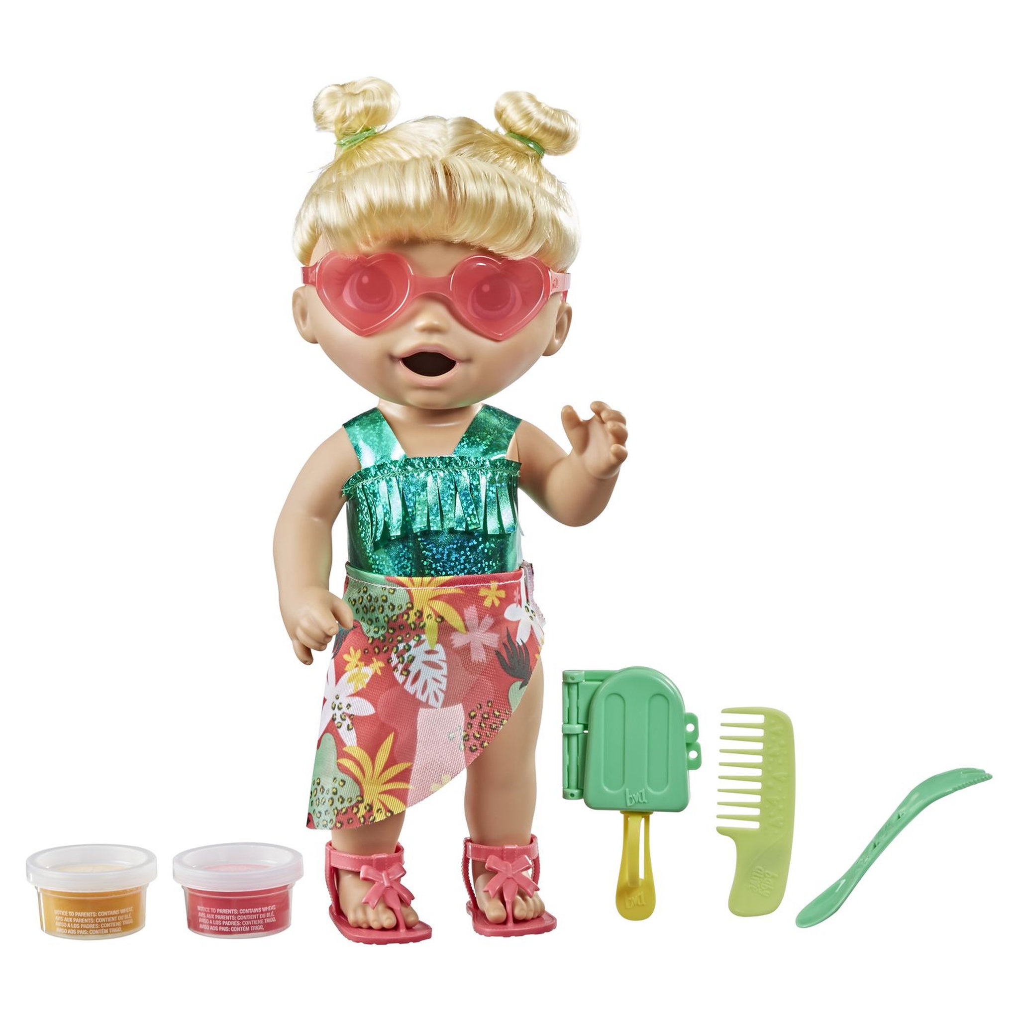 Voir la diapositive 2 : HASBRO Poupée Baby Alive blonde Goûter ensoleillé