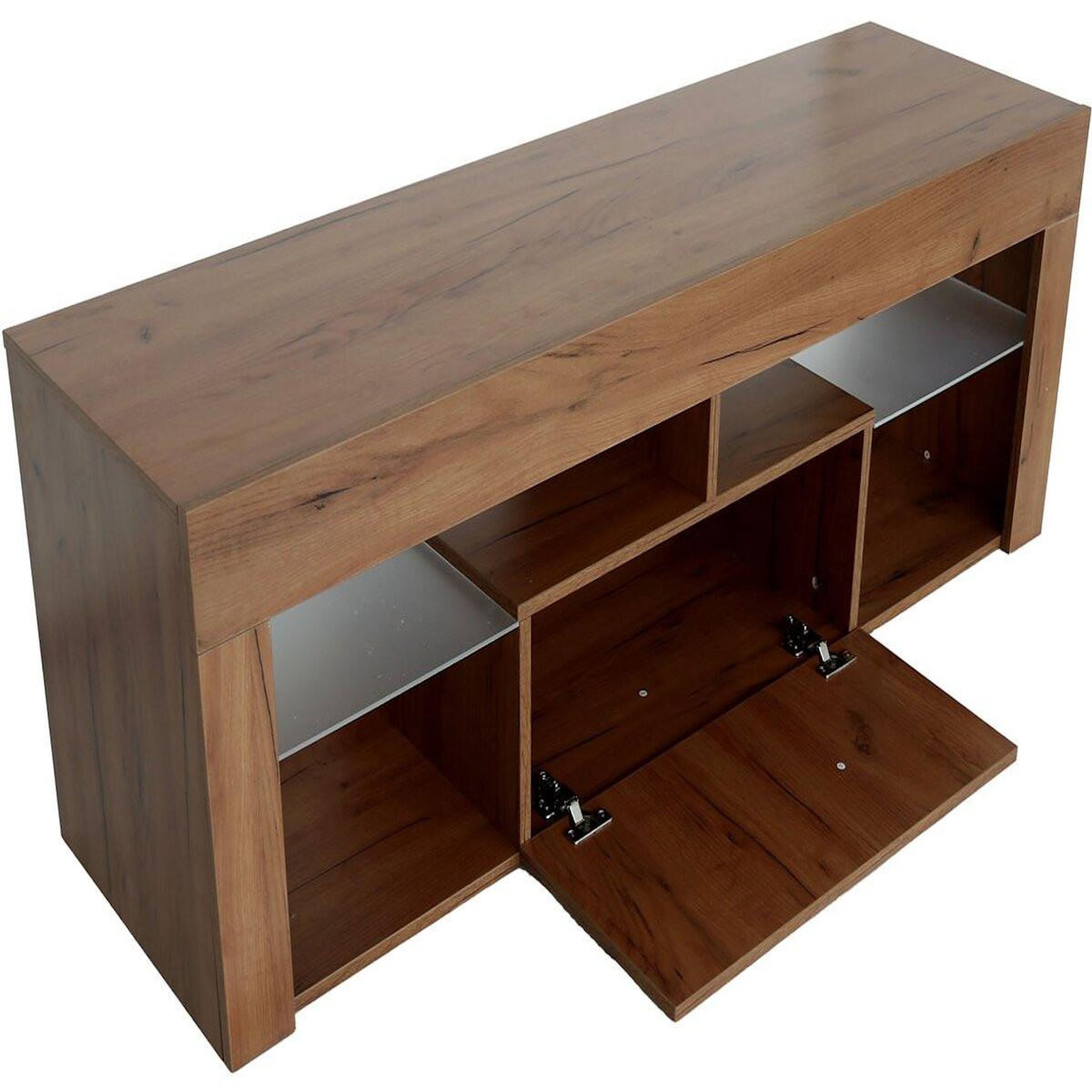 Habitat et Jardin Meuble TV design bois  Hugo  - 140 x 40 x 50 cm - Marron