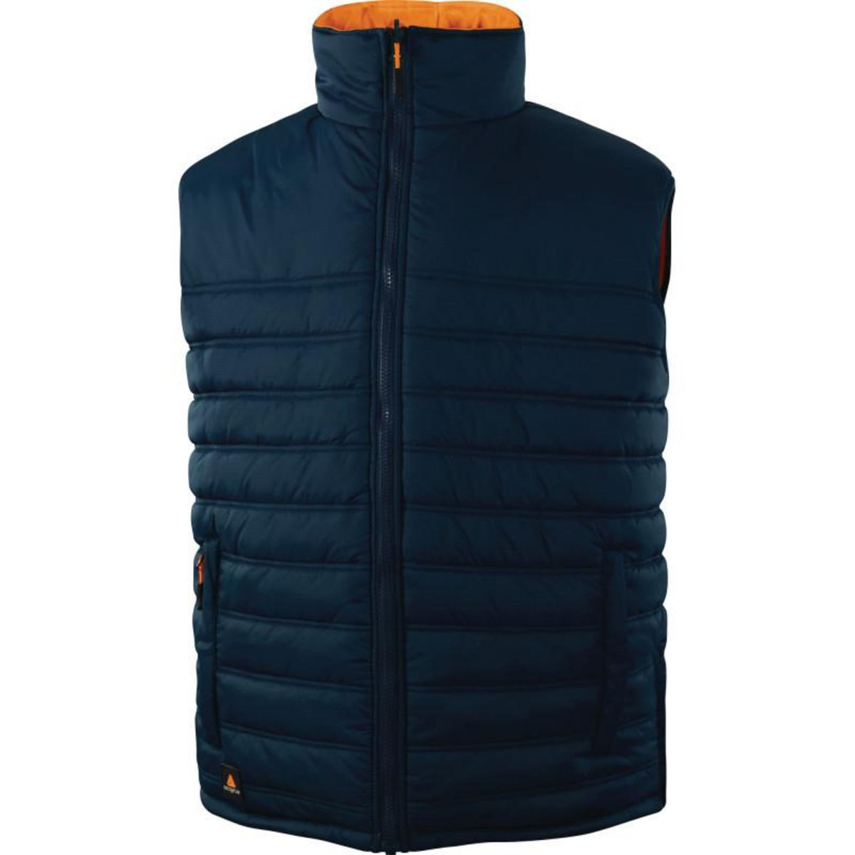 Delta Plus Gilet sans manche réversible HV orange bleu marine T2XL DELTA PLUS FIDJ3HVORXX