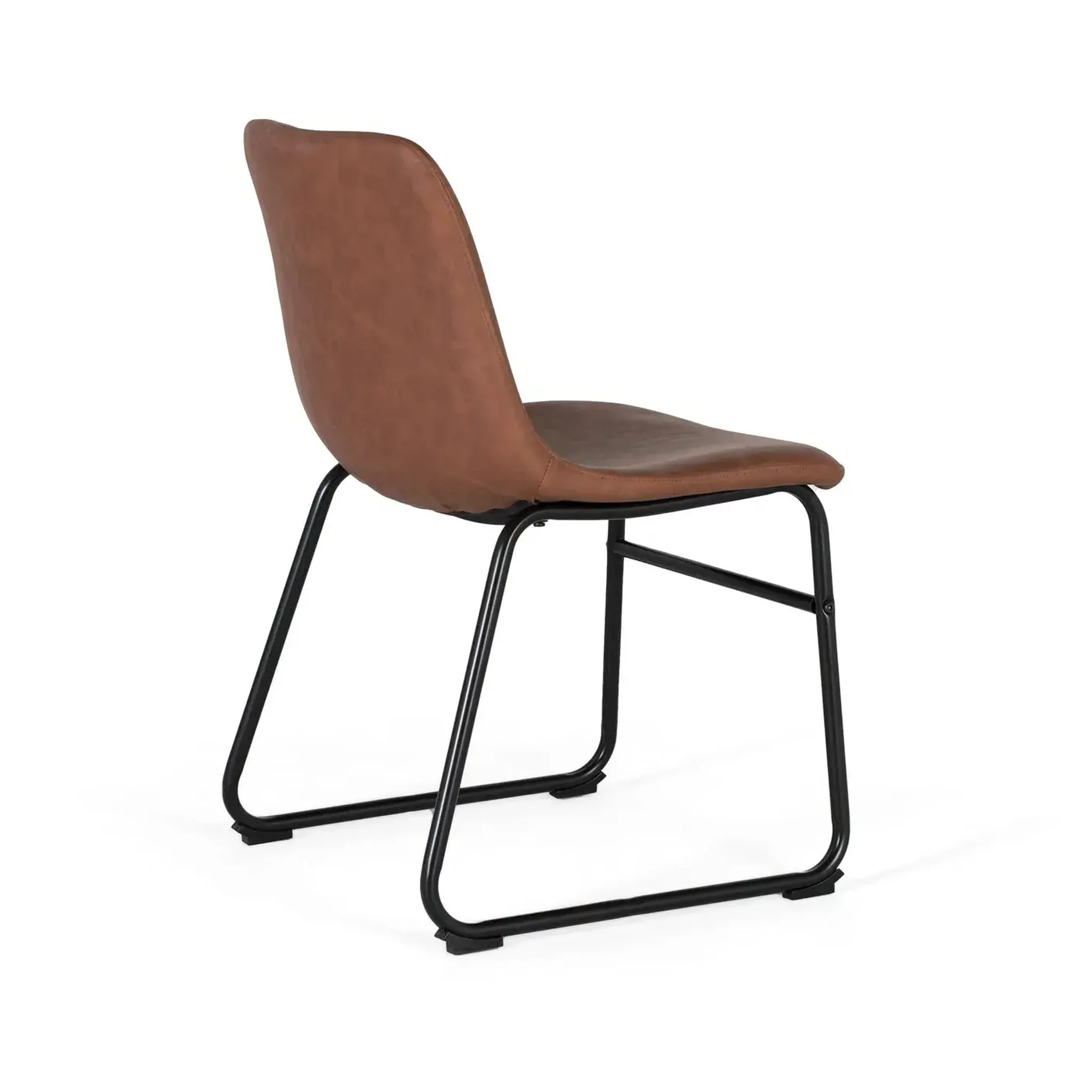 Voir la diapositive 3 : GINER Y COLOMER SL Lot de 4 chaises de revêtement pu 58 cm style contemporain