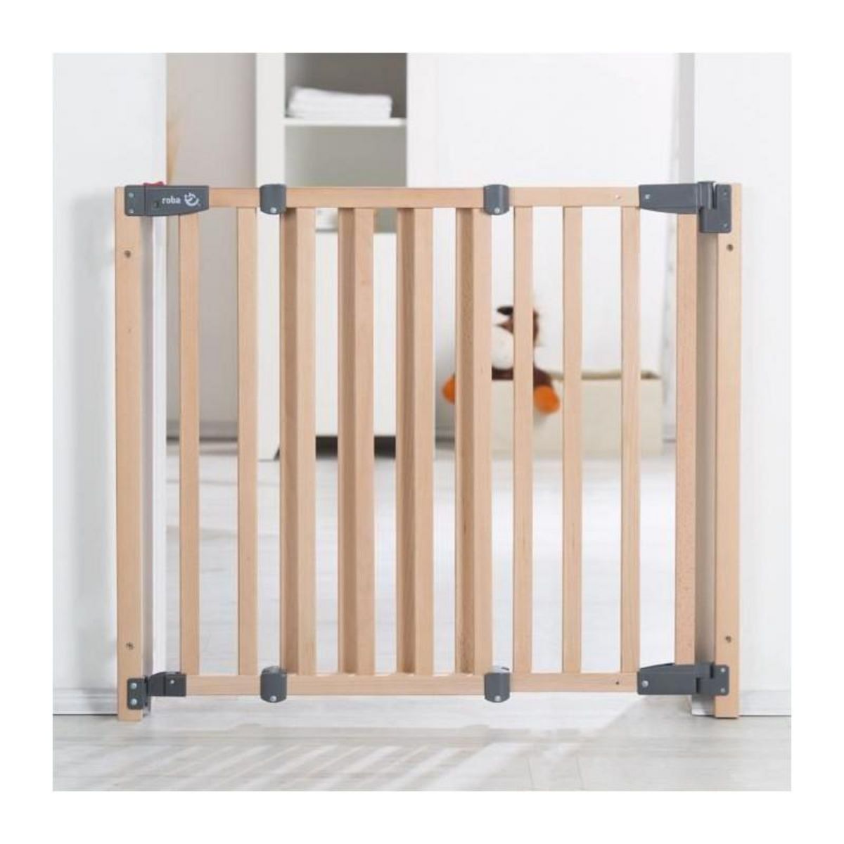 Roba Barriere de Sécurité Bébé Safety Up pour Porte - ROBA - Largeur Réglable de 70 - 118.5 cm