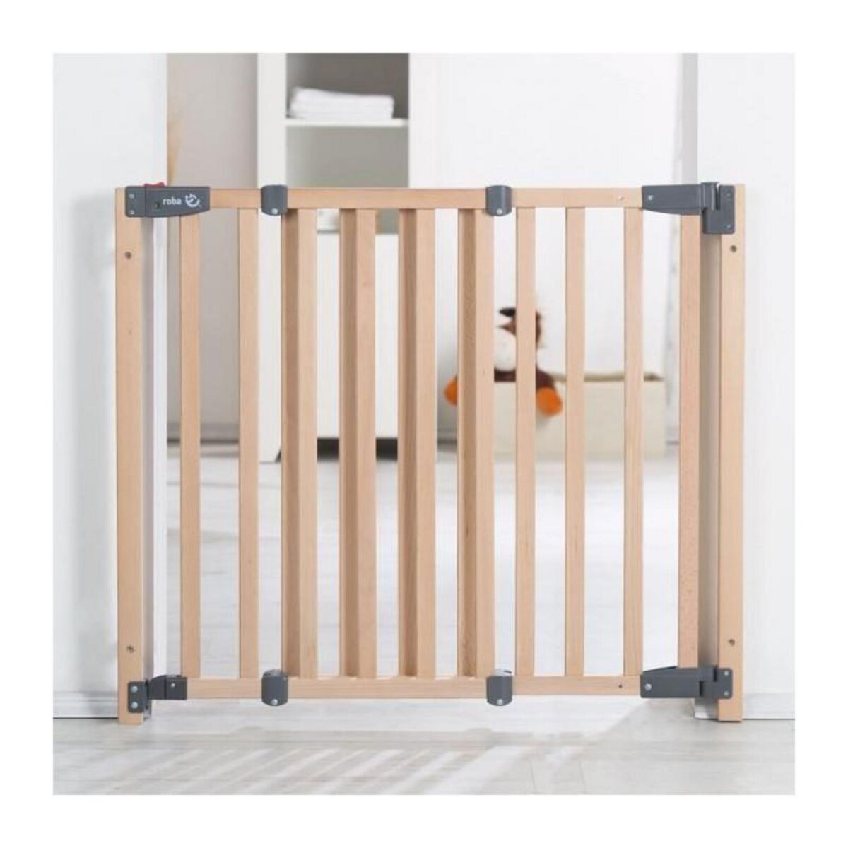 Roba Barriere de Sécurité Bébé Safety Up pour Porte - ROBA - Largeur Réglable de 70 - 118.5 cm