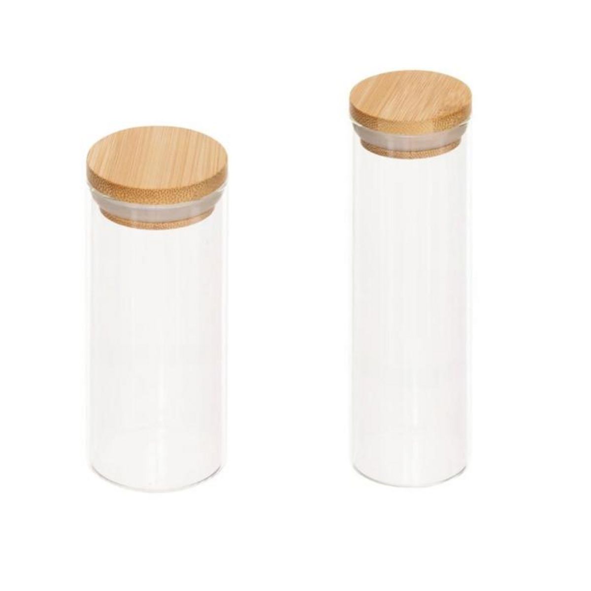 FIVE Présentoir à Épices en Bambou  8 Pots  22cm Naturel