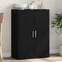 Voir la diapositive 1 : VIDAXL Buffet noir 60x31x84 cm bois d'ingenierie