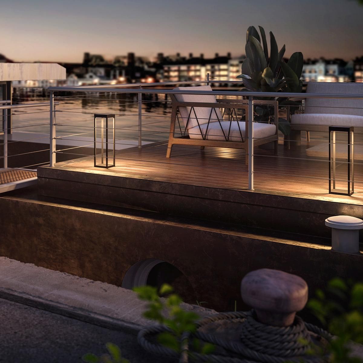 Lumisky Borne solaire RADIA Noir Aluminium H50cm