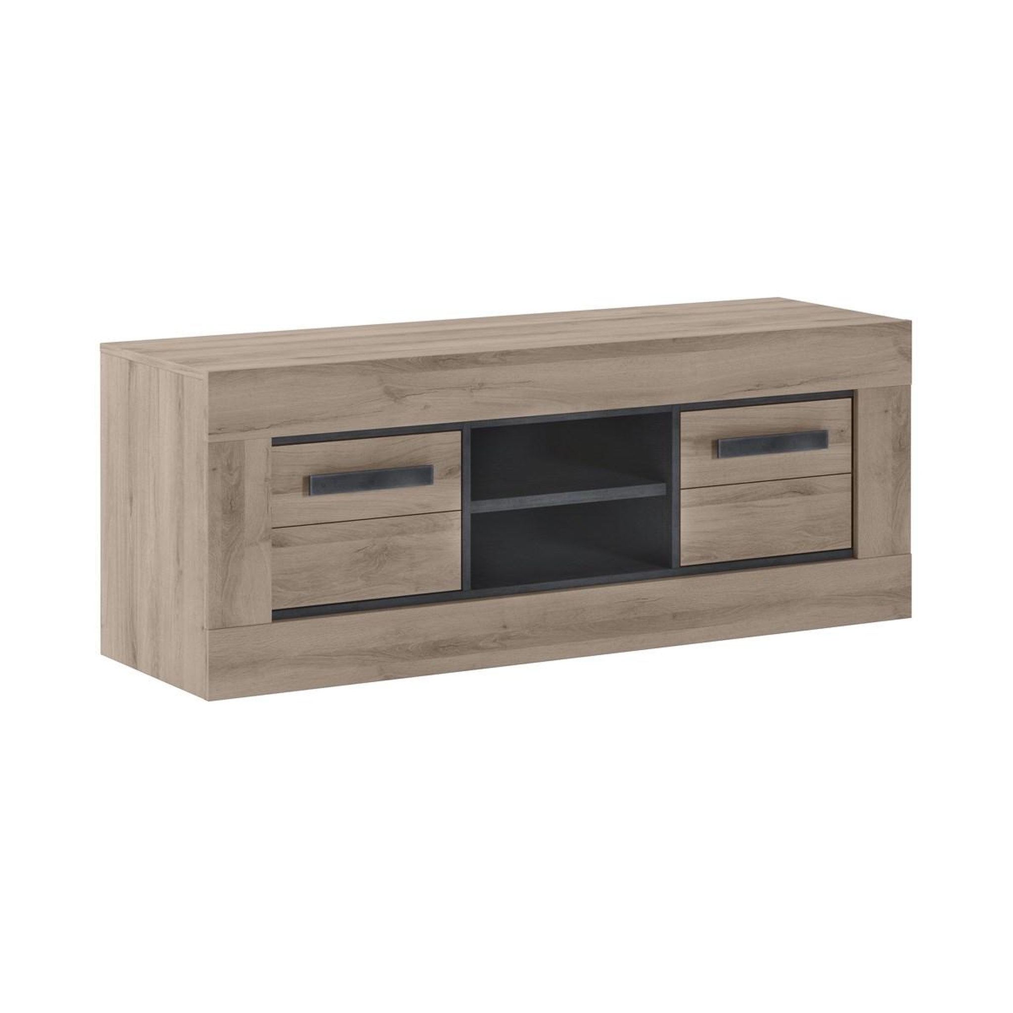JLC KREATION Meuble TV moderne en bois 145cm MOA