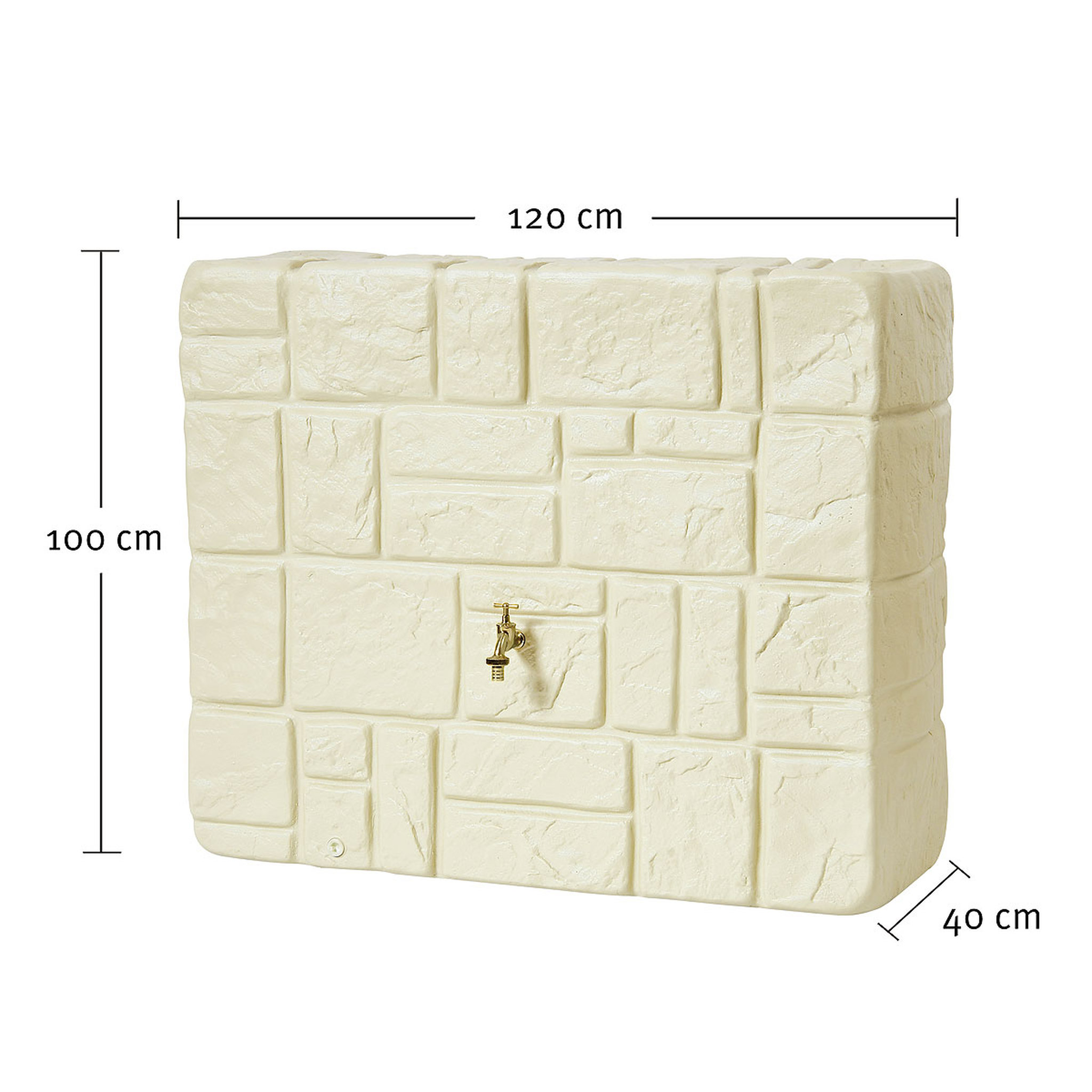 Voir la diapositive 4 : GARANTIA Cuve à eau Brick 300L