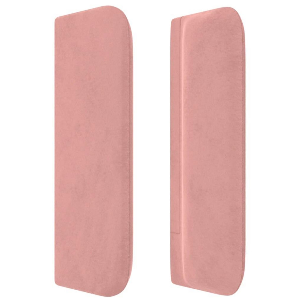 VIDAXL Tete de lit avec oreilles Rose 103x16x78/88 cm Velours