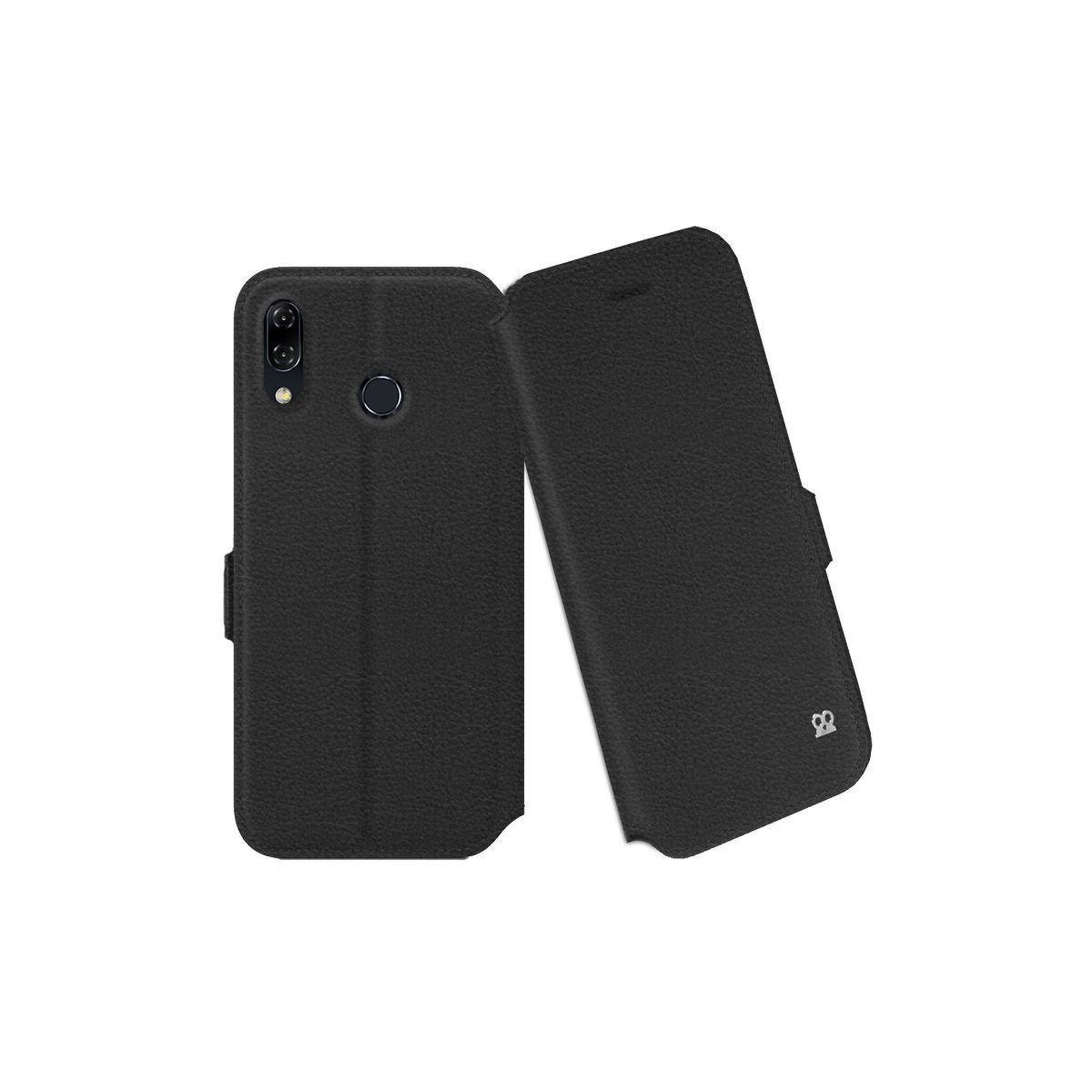 Voir la diapositive 2 : IBROZ Etui Zenfone 5 ZE620KL - ZS620KL Cuir Noir
