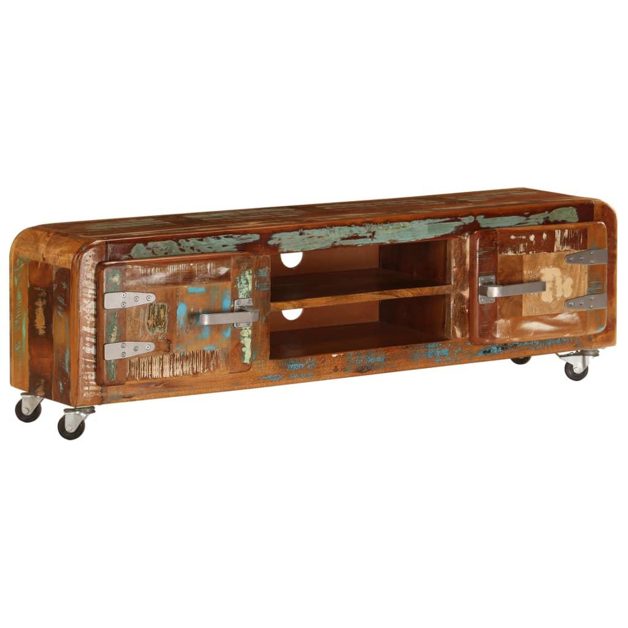 Voir la diapositive 1 : VIDAXL Meuble TV 120x30x36 cm Bois de recuperation massif