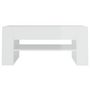 Voir la diapositive 3 : VIDAXL Table basse blanc brillant 102x55x45 cm bois d'ingenierie
