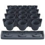 Voir la diapositive 4 : VIDAXL Ensemble de jardinieres verticales 12 pcs Anthracite PP
