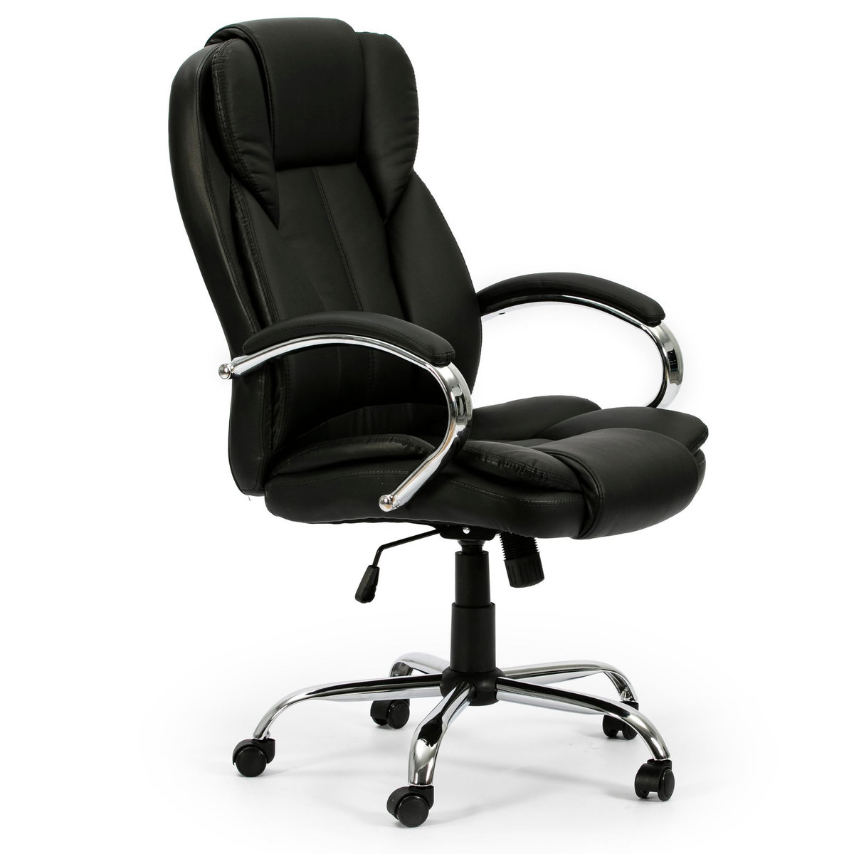 VS VENTA-STOCK Fauteuil de Bureau à Hauteur réglable et inclinable Nixon Similicuir Noir