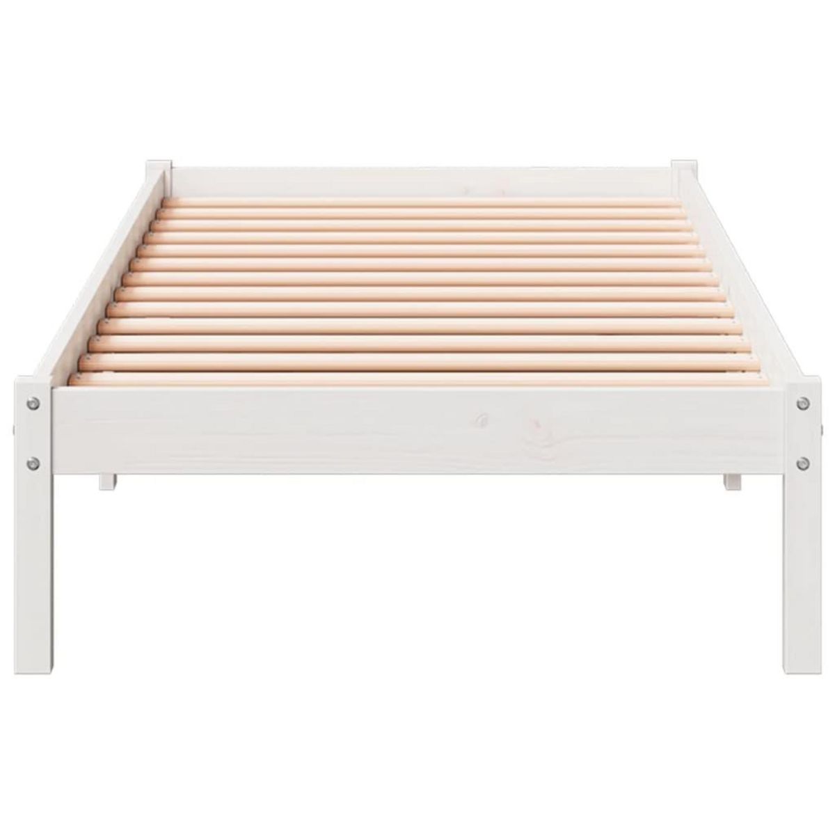 VIDAXL Cadre de lit extra long sans matelas 90x210 cm bois massif pin