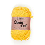 Graine créative Fil de coton spécial crochet et amigurumi 55 m - jaune