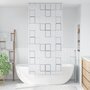 Voir la diapositive 1 : VIDAXL Store roulant de douche 120x240 cm Carre