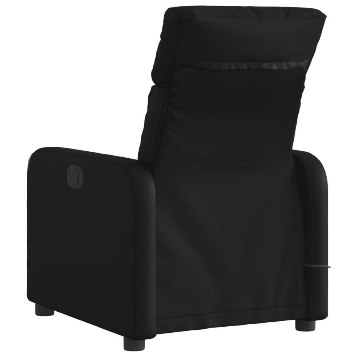 VIDAXL Fauteuil de massage inclinable electrique noir similicuir