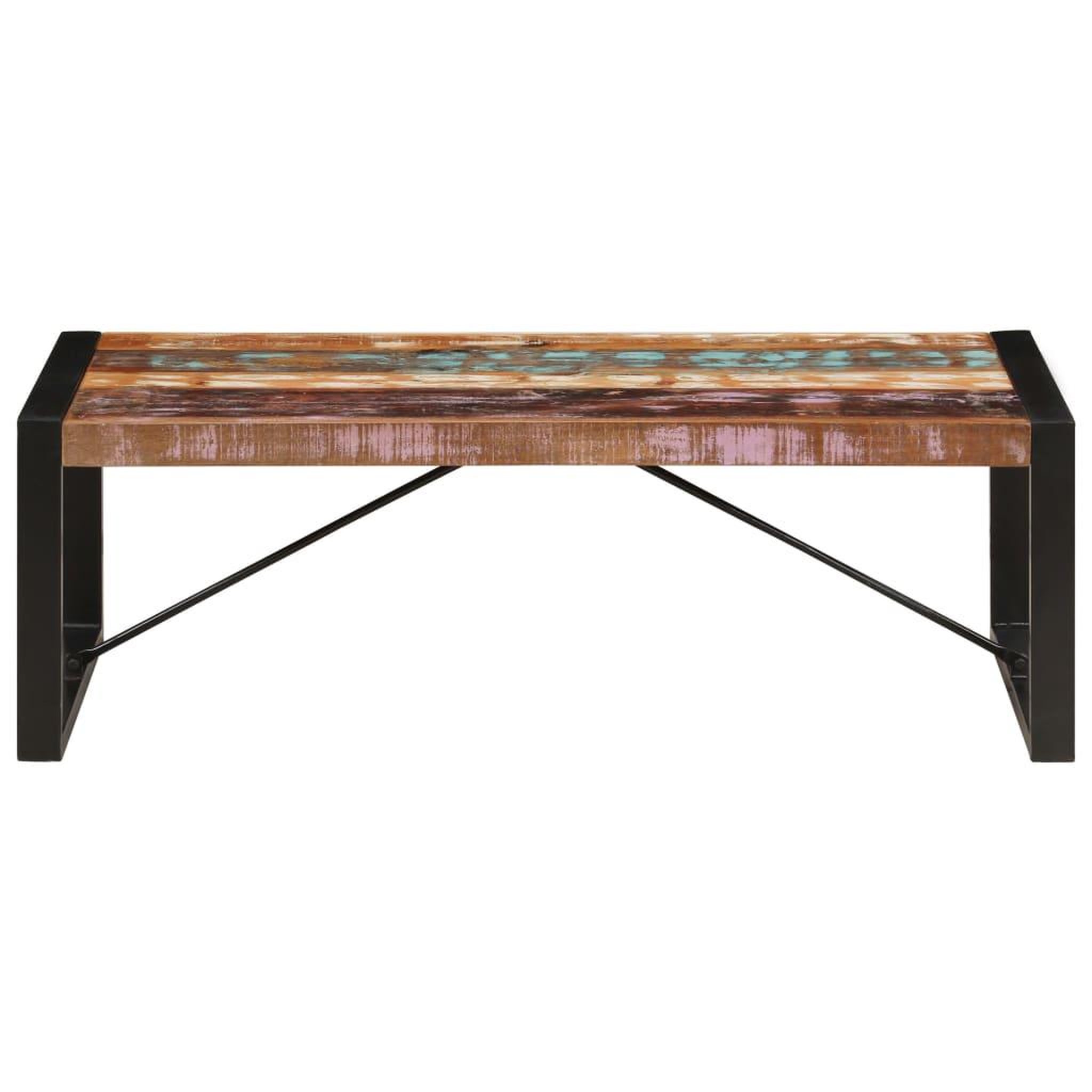 Voir la diapositive 2 : VIDAXL Table basse 120x60x40 cm bois de recuperation solide