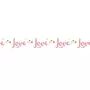 Rayher Washi Tape Love sur fond blanc - 15 m x 1 cm