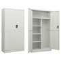 Voir la diapositive 1 : VIDAXL Armoire a casiers Gris clair 90x40x180 cm Acier