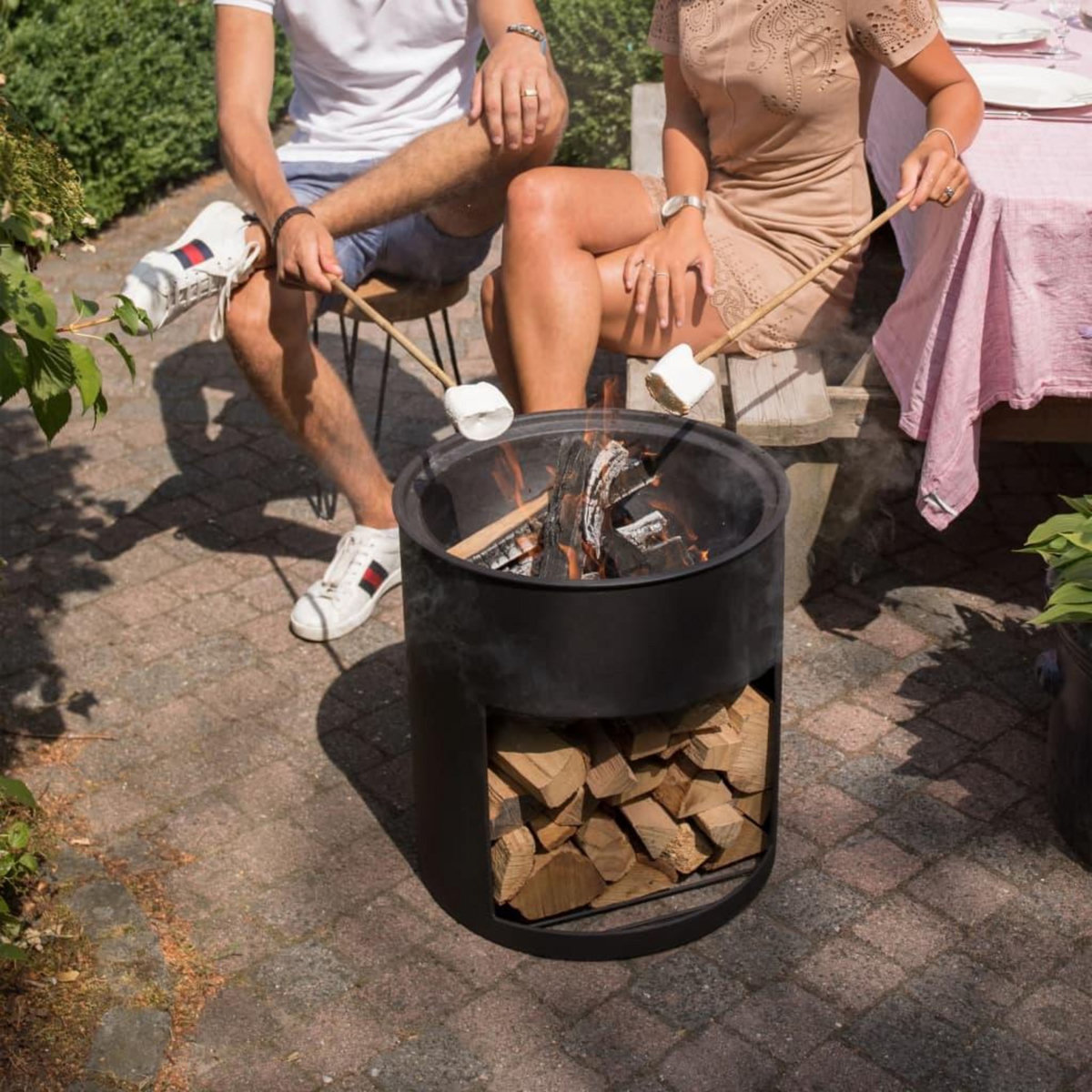 REDFIRE RedFire Tonneau a feu Milshire Noir Acier