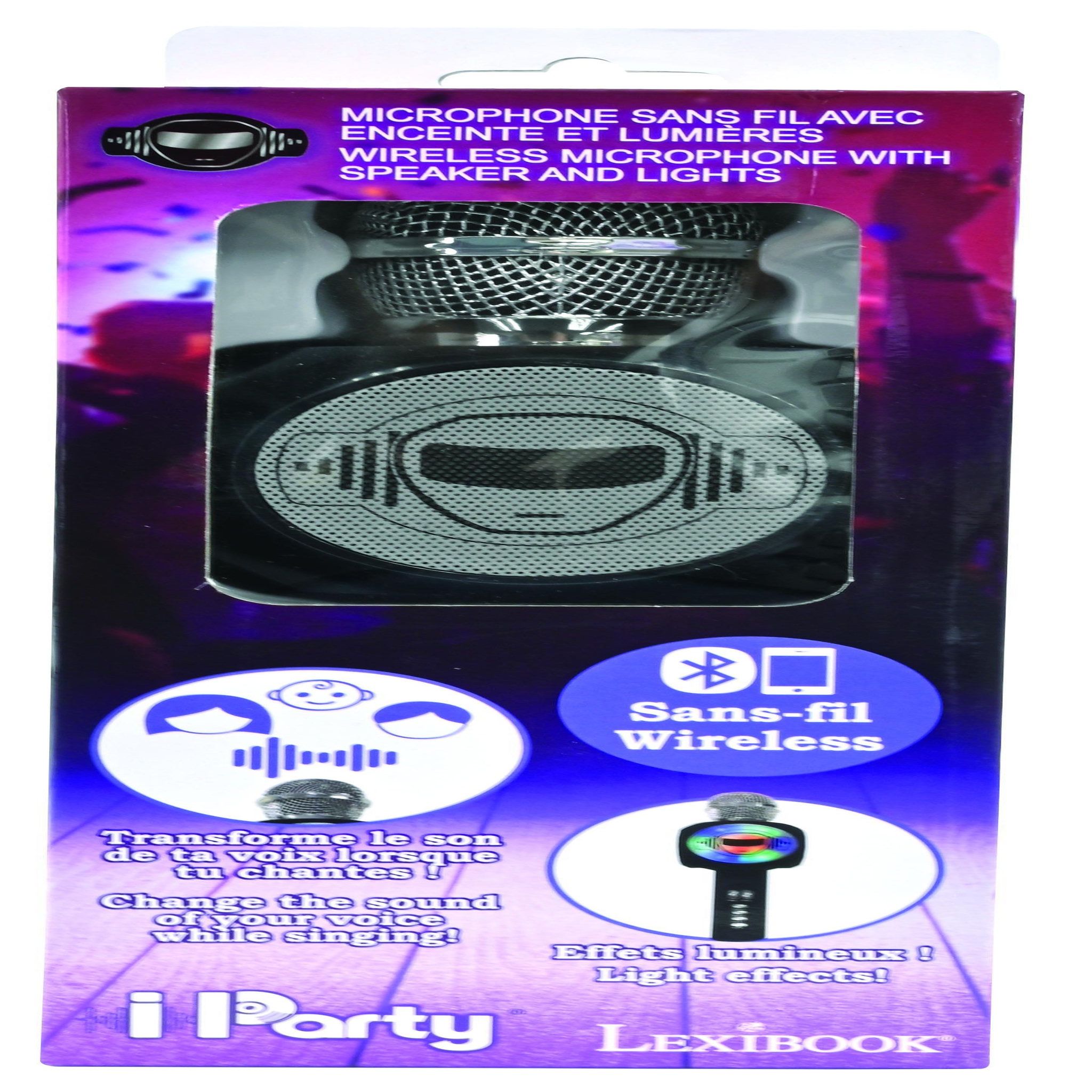 Voir la diapositive 5 : Lexibook Micro Karaoké Sans Fil iParty Enceinte Bluetooth