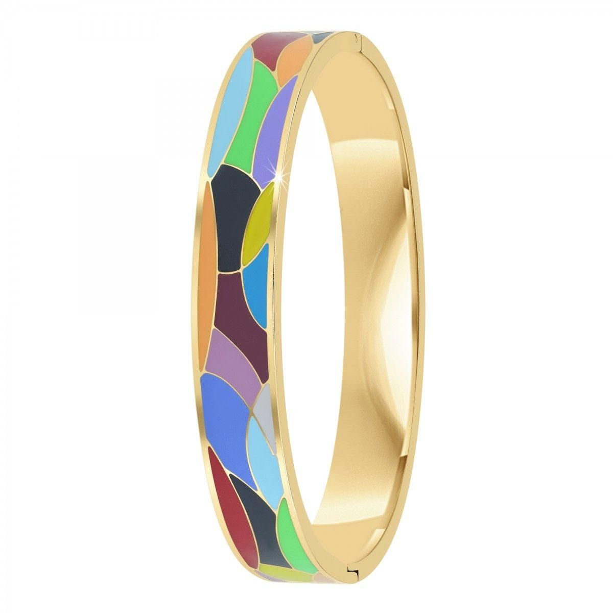 SC BOHEME Bracelet en Résine colorée ayant un aspect proche de l'Email par SC Bohème