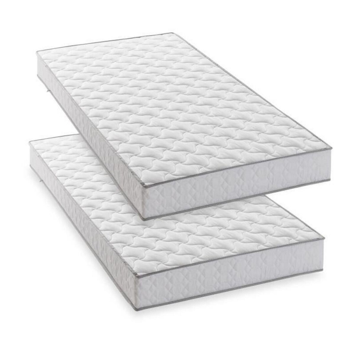 DEKO DREAM Lot de 2 matelas - 90 x 190 cm - Mousse - 14 cm - 5 zones de confort - DEKO DREAM - Hahtuva