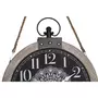 MARKET24 Horloge de table DKD Home Decor Noir Blanc Fer Mandala Bois MDF (40 x 6,5 x 46 cm) (2 Unités)